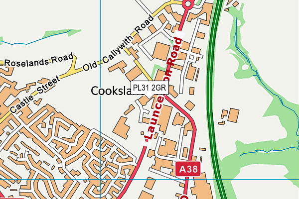 PL31 2GR map - OS VectorMap District (Ordnance Survey)