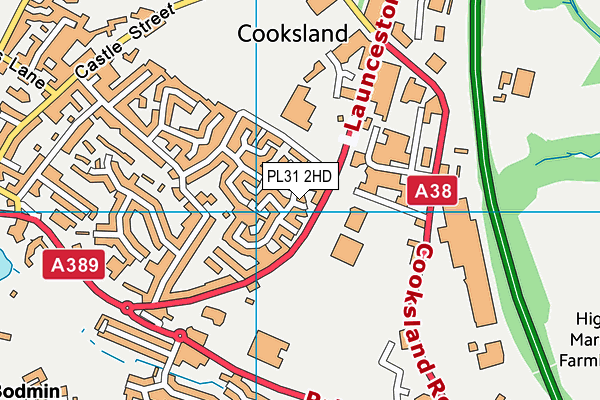 PL31 2HD map - OS VectorMap District (Ordnance Survey)