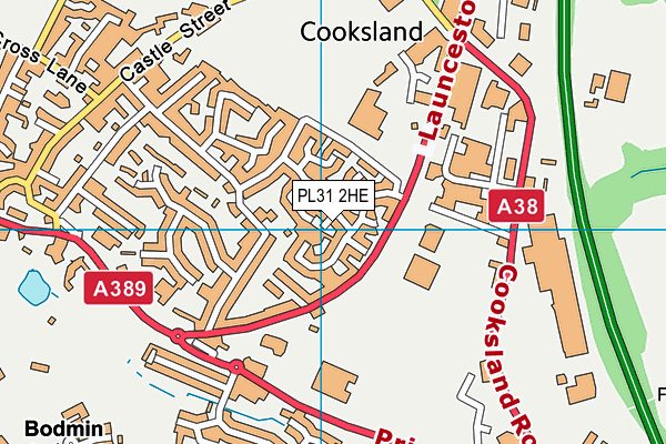 PL31 2HE map - OS VectorMap District (Ordnance Survey)