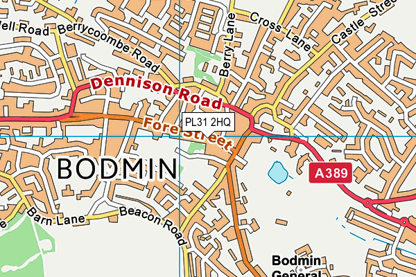 PL31 2HQ map - OS VectorMap District (Ordnance Survey)