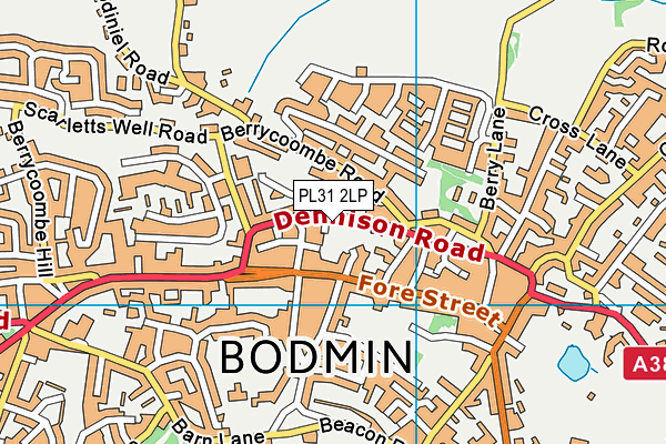 PL31 2LP map - OS VectorMap District (Ordnance Survey)