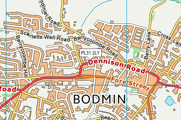 PL31 2LY map - OS VectorMap District (Ordnance Survey)