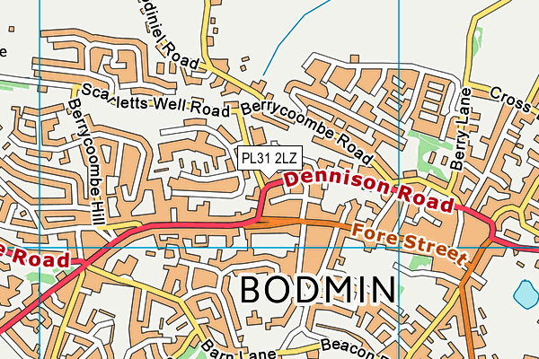 PL31 2LZ map - OS VectorMap District (Ordnance Survey)