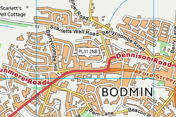 PL31 2NB map - OS VectorMap District (Ordnance Survey)