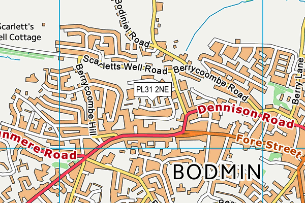 PL31 2NE map - OS VectorMap District (Ordnance Survey)