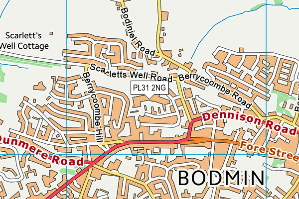 PL31 2NG map - OS VectorMap District (Ordnance Survey)