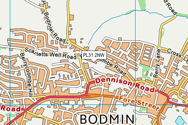 PL31 2NW map - OS VectorMap District (Ordnance Survey)