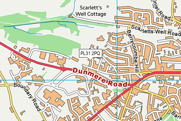 PL31 2PQ map - OS VectorMap District (Ordnance Survey)