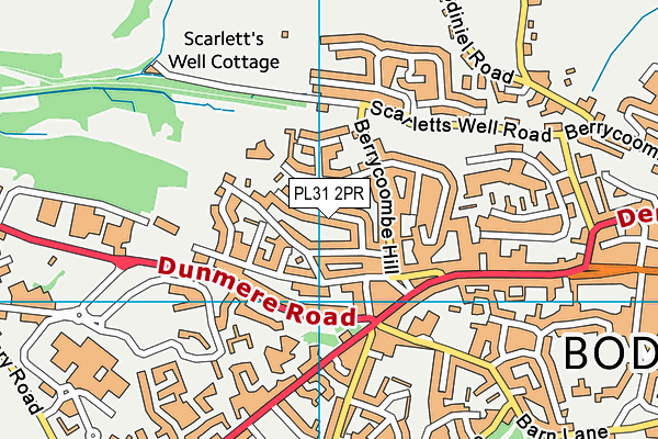 PL31 2PR map - OS VectorMap District (Ordnance Survey)