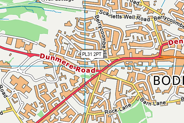 PL31 2PT map - OS VectorMap District (Ordnance Survey)