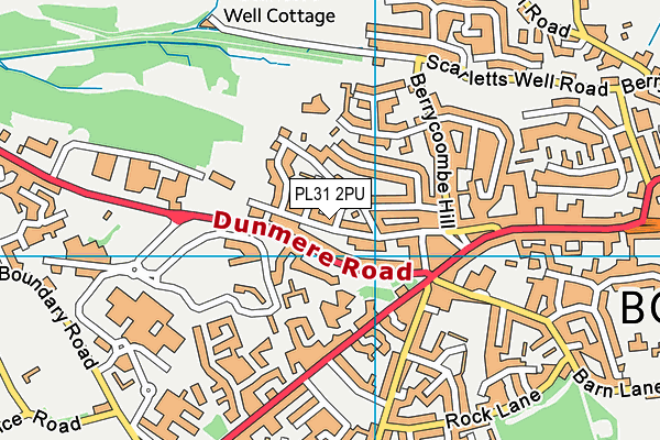 PL31 2PU map - OS VectorMap District (Ordnance Survey)