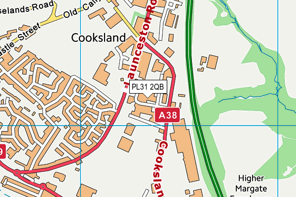 PL31 2QB map - OS VectorMap District (Ordnance Survey)