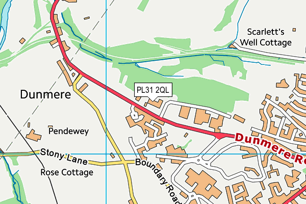 PL31 2QL map - OS VectorMap District (Ordnance Survey)