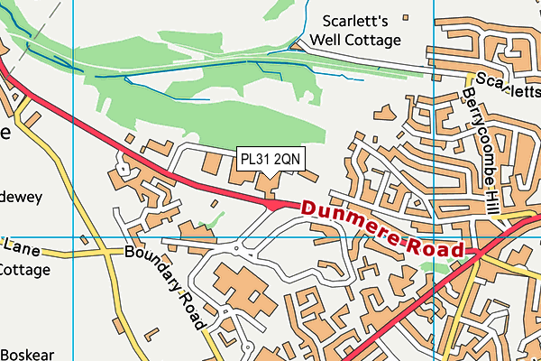 PL31 2QN map - OS VectorMap District (Ordnance Survey)