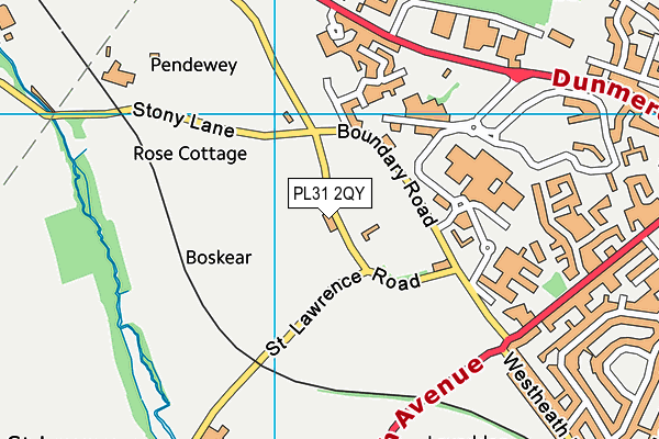 PL31 2QY map - OS VectorMap District (Ordnance Survey)