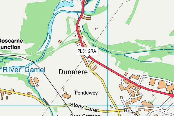 PL31 2RA map - OS VectorMap District (Ordnance Survey)