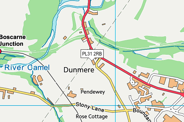 PL31 2RB map - OS VectorMap District (Ordnance Survey)