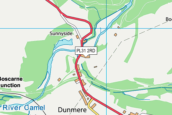 PL31 2RD map - OS VectorMap District (Ordnance Survey)