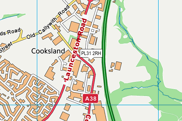 PL31 2RH map - OS VectorMap District (Ordnance Survey)