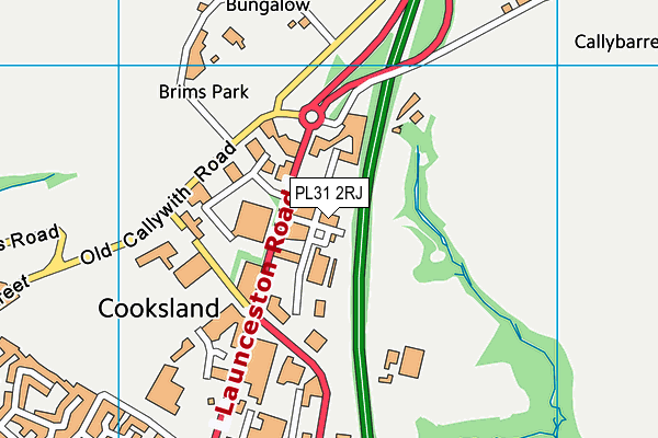 PL31 2RJ map - OS VectorMap District (Ordnance Survey)