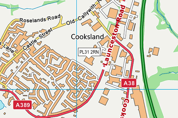 PL31 2RN map - OS VectorMap District (Ordnance Survey)