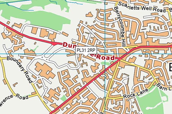 PL31 2RP map - OS VectorMap District (Ordnance Survey)