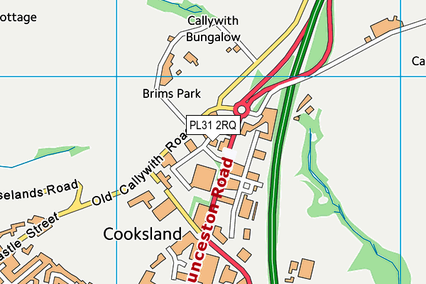 PL31 2RQ map - OS VectorMap District (Ordnance Survey)