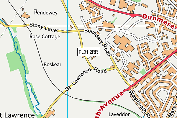 PL31 2RR map - OS VectorMap District (Ordnance Survey)