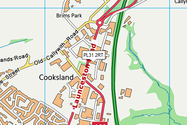 PL31 2RT map - OS VectorMap District (Ordnance Survey)