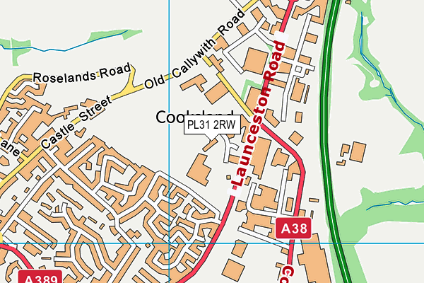 PL31 2RW map - OS VectorMap District (Ordnance Survey)