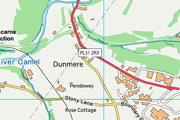 PL31 2RX map - OS VectorMap District (Ordnance Survey)