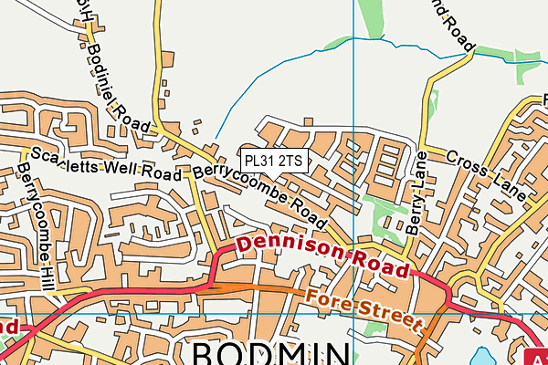 PL31 2TS map - OS VectorMap District (Ordnance Survey)