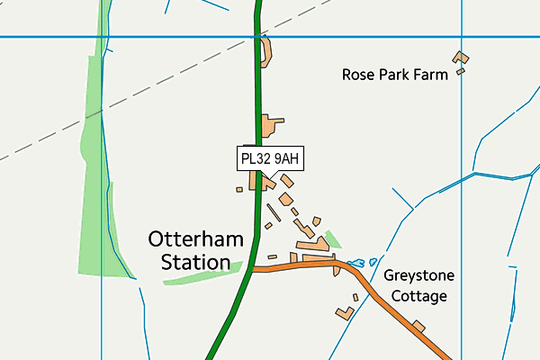 PL32 9AH map - OS VectorMap District (Ordnance Survey)