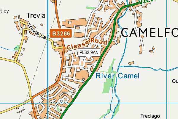 PL32 9AN map - OS VectorMap District (Ordnance Survey)