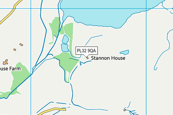 PL32 9QA map - OS VectorMap District (Ordnance Survey)