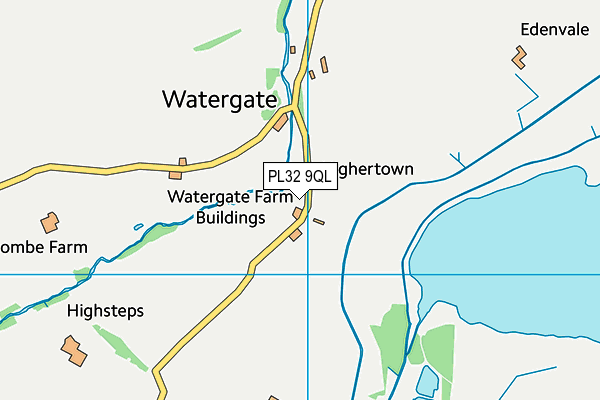 PL32 9QL map - OS VectorMap District (Ordnance Survey)