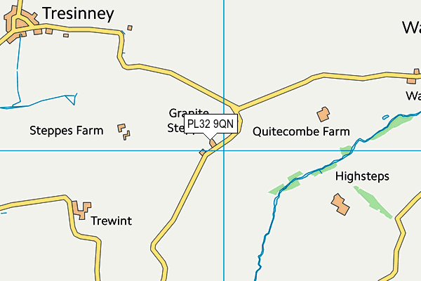 PL32 9QN map - OS VectorMap District (Ordnance Survey)