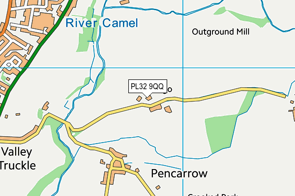 PL32 9QQ map - OS VectorMap District (Ordnance Survey)