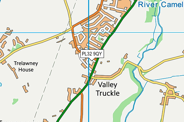 PL32 9QY map - OS VectorMap District (Ordnance Survey)