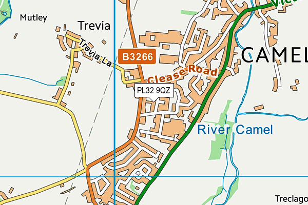 Camelford Community Primary School (Closed) map (PL32 9QZ) - OS VectorMap District (Ordnance Survey)