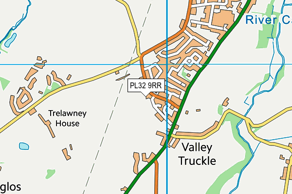 PL32 9RR map - OS VectorMap District (Ordnance Survey)