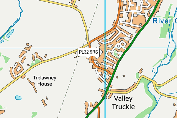 PL32 9RS map - OS VectorMap District (Ordnance Survey)
