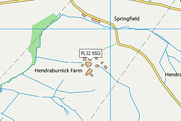 PL32 9SG map - OS VectorMap District (Ordnance Survey)