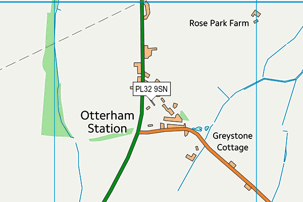 PL32 9SN map - OS VectorMap District (Ordnance Survey)