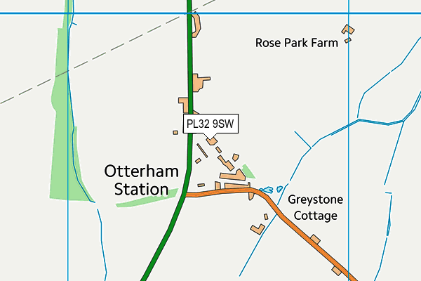 PL32 9SW map - OS VectorMap District (Ordnance Survey)