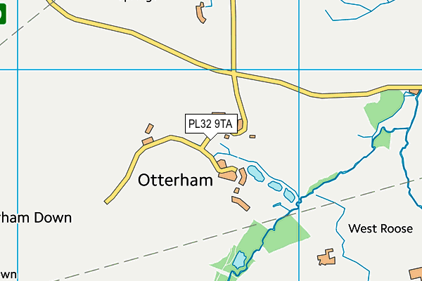 PL32 9TA map - OS VectorMap District (Ordnance Survey)