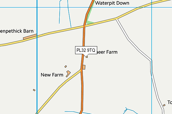 PL32 9TQ map - OS VectorMap District (Ordnance Survey)