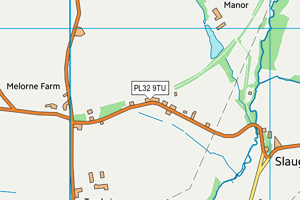 PL32 9TU map - OS VectorMap District (Ordnance Survey)