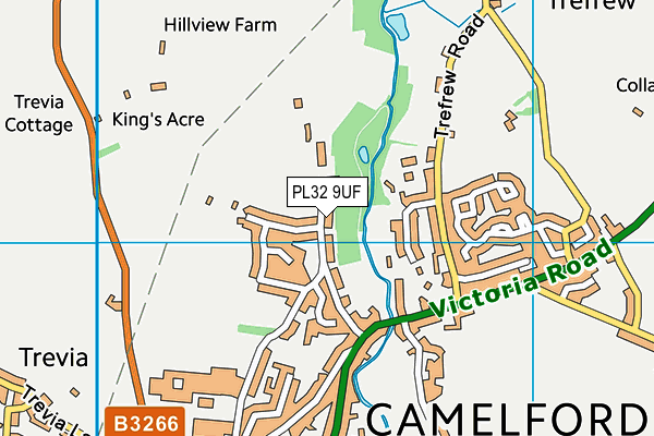 PL32 9UF map - OS VectorMap District (Ordnance Survey)