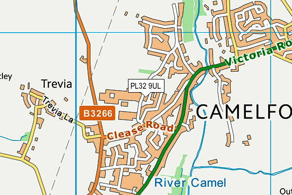 PL32 9UL map - OS VectorMap District (Ordnance Survey)